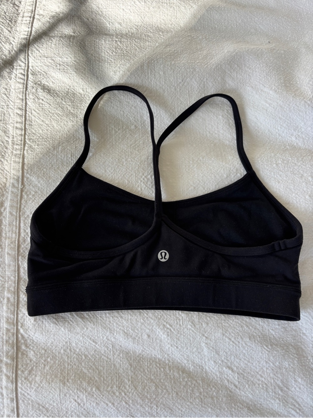 Lululemon Flow Y Bra Nulu Black, Size 6 - Picture 4 of 5
